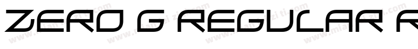 Zero G Regular Regu字体转换